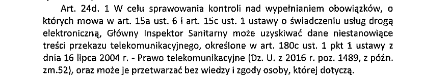 fragment propozycji Ministerstwa Cyfryzacji