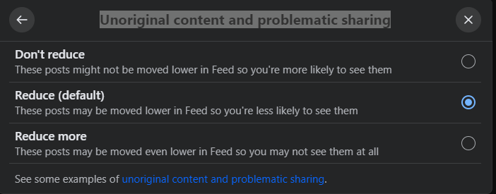 Panel do zarządzania treścią. Facebook