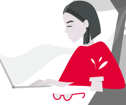 Fragment ilustracji pokazujący, w metaforyczny sposób, profilowanie w celach reklamowych