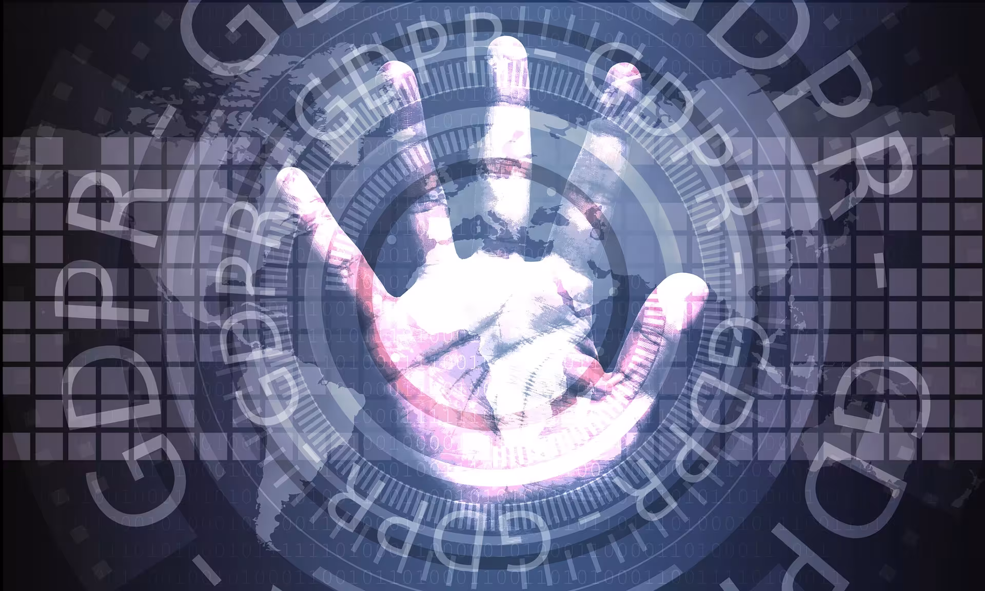 Ręka z napisem GDPR