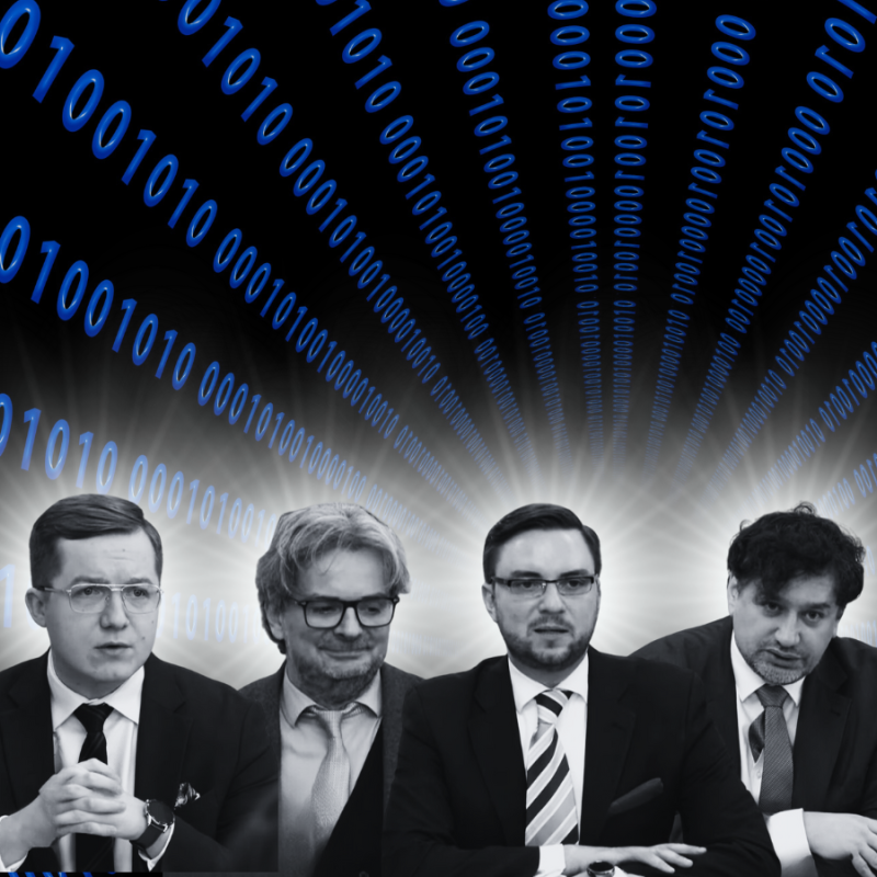 Grafika ze zdjęciami kandydatów na Prezesa UODO